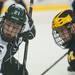 Spartans center Anthony Hayes and Wolverines center Jeff Rohrkemper face off during the second period of their game at Yost Ice Arena Friday Feb. 1st.
Courtney Sacco I AnnArbor.com   